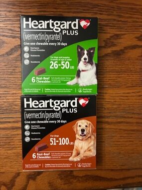 Heartguard Plus BUNDLE TWO six month supply’s